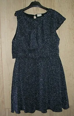 Zara Girls Black Tulle Glitter Party Dress Set Age 13-14 • £11.99