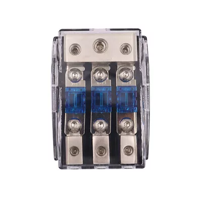 3 Way Mini ANL Blade Fuse Holder Stereo Car Audio Power Distribution Block USA • $15.96