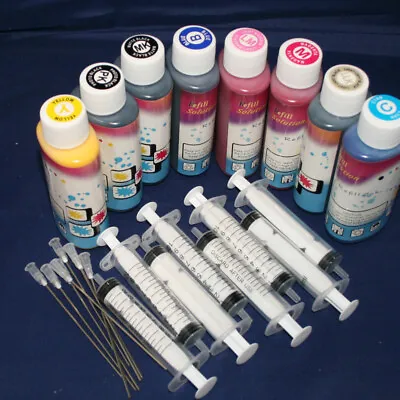 £24.90 • Buy 800ml QUALITY DYE INK REFILL KITS  FOR EPSON STYLUS PHOTO R1800 REFILLABLE CISS