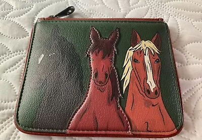 Lovely Yoshi Leather Three Horses Coin Purse. • £10