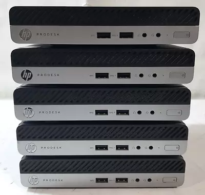 Lot Of (5) HP ProDesk 400 G3 DM Micro PCs 2.7GHz Core I5-7500T 8/16GB RAM No HDD • $20.50