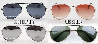 Brand New Retro Classic Aviator 80s Pilot Sunnies Sunglasses - Australian Seller • $15.95