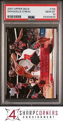 2007 Upper Deck #155 Shaquille O'neal Heat Hof Pop 6 Psa 10 K3820761-649 • $23.99