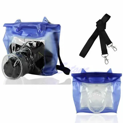 DSLR SLR Camera Waterproof Underwater Housing For Case Pouch Dry Bag For • £8.14