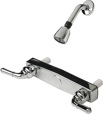 Mobile Home 8  Chrome Shower Faucet W/Lever Handles & Shower Head Kit • $29.95