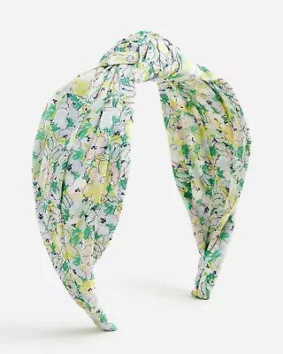 J. Crew X Liberty London Fabrics Green Yellow Floral Poppy Print Headband Knot • $14.99