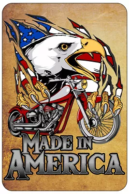 Made In America Sign Metal Funny Man Cave House Decor A45 • $13.90