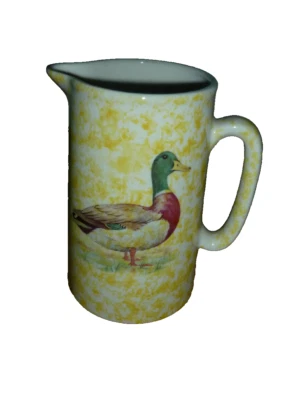 Vintage Crown B Burslem Staffordshire Ceramic Pitcher Jug - Duck Themed - 7 Inch • £3.99