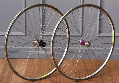 Campagnolo Record OR/Hi-E 26  MTB Wheelset 9x 100/135mm QR 8s Contax Vintage • $349.99