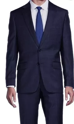 Hickey Freeman Men's Color Dark Blue Suit High Quality SIZE 46 (XL) Wool • $114.99