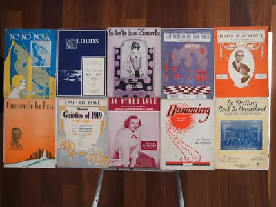 Vintage Antique Sheet Music Lot Of Over 70 Songs FREE SHIP • $45