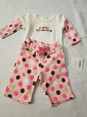 Gymboree Brand New Baby Preemie 5-9 Lbs White Bodysuit NWT Polka Dot Pants NWOT • $34