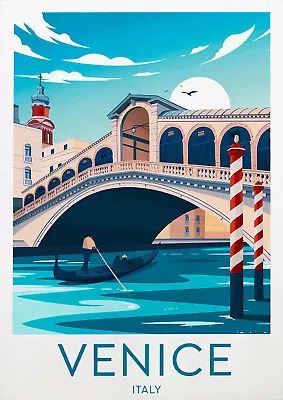 Italy Venice Traditional SIZE A3  WALL PRINT TRAVEL POSTERS PRINT COLLECT • £13.58