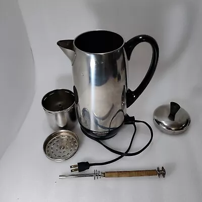 Faberware Super Fast Electric Coffee Maker 2-12 Cup Percolator 142B Working VTG • $68.98