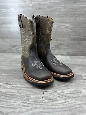 Cabela's Pinedale XT Deer Skull Weatern Square Toe Boots New Sz 12 M • $79.99