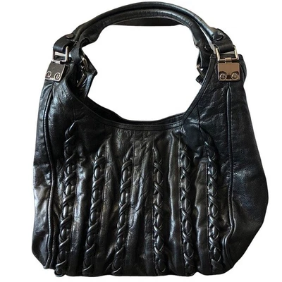 $98 • Buy Treesje Braided Leather Shoulder Bag