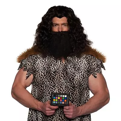 Viking Wig & Beard Adult Costume Set | Black • $24.99