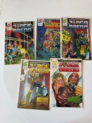 Judge Dredd 5 Comic Lot: #30 #31 #32 #33 #34 - QUALITY COMICS • $9.99