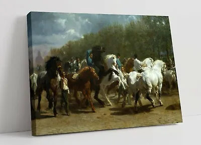 Rosa Bonheur The Horse Fair -canvas Wall Art Picture Print Artwork- Painting • £14.99