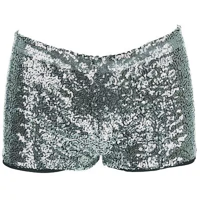 £13.90 • Buy Sequin Hot Pants Ladies Womens Sparkling Lame Sparkly Disco Spandex