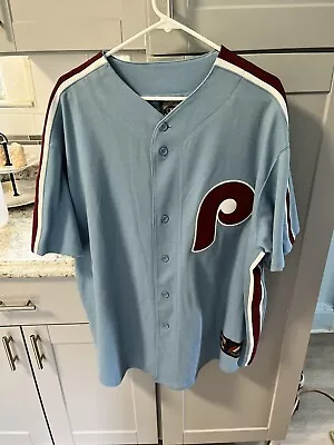 Philadelphia Phillies Cooperstown Retro Blue Jersey Sz XXL NWT • $100