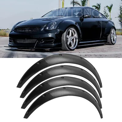 For Infiniti G35 Coupe Fender Flares Flexible Wide Body Kit Wheel Arches Carbon • $99.45