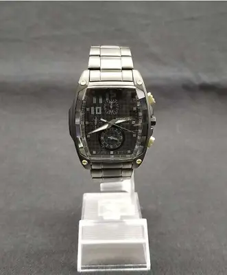 SEIKO Wired Metal Gear Rising Watch Black Stainless Steel Band Japan • $310.07