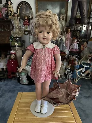 1930s Vintage Shirley Temple Doll With Umbrella And Shawl (Price Flexible) • $1500