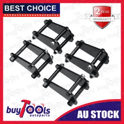 $155.19 • Buy Front & Rear 2'' Extended Shackles For Toyota Landcruiser 73 75 40 60 Series AU