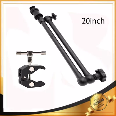 20  Articulating Magic Arm Super Clamp Adjustable Friction For DSLR Monitor Cs • £17.08