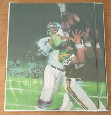 $14.99 • Buy Vintage Mead The Organizer Notebook Football Players Trapper Keeper