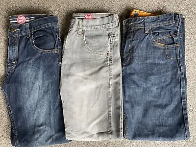 £2.99 • Buy 3 Pairs Boys Jeans Age 14 - Next/blue Zoo Debenhams - Good Condition