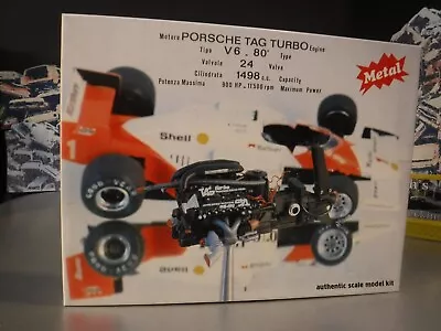 $99 • Buy Porsche Tag Turbo V6 Engine 1:12 Scale Metal Kit By Protar UN-BUILT ~ SEALED