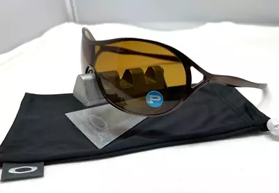 Oakley Deception Polished Chocolate Bronze Polarized Sunglasses Oo4039-04 Rare • $200