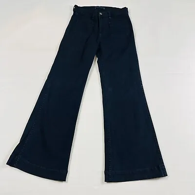 J Brand Womens Wide Leg Flare Jeans Denim Pants Dark Blue Marine Size: 29 • $30