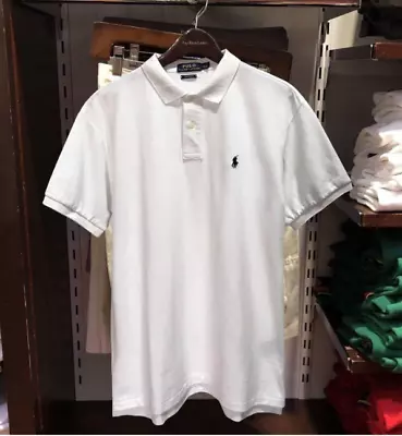 New Ralph Lauren Men Polo Shirt Polo T-Shirt Tops Casual Shirts With Logo Cotton • £22