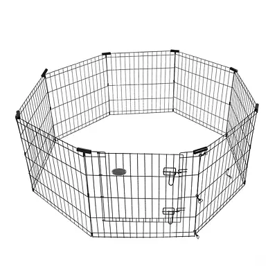 8-Panel 42 In. X 24 In. Exercise Playpen With Gate • $68.12