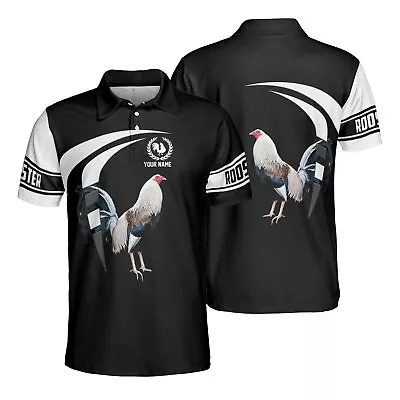 All-over Print Unisex Polo Shirt Mexico Cockfighting Rooster 3D Custom Name #5 • $28.99