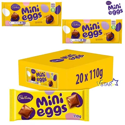 Cadbury Mini Eggs Chocolate Bar 110g For Easter Perfect Kids Gift • £11.99