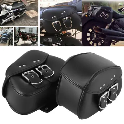 Mini Saddle Bag Saddlebag Luggage For Suzuki Boulevard M109R M50 M90 M95 C90 S40 • $59.53