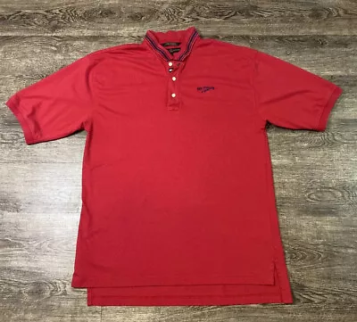 Tommy Hilfiger Golf Men’s Michelob Light Polo Short Sleeve Shirt Red Sz XL • $28.99