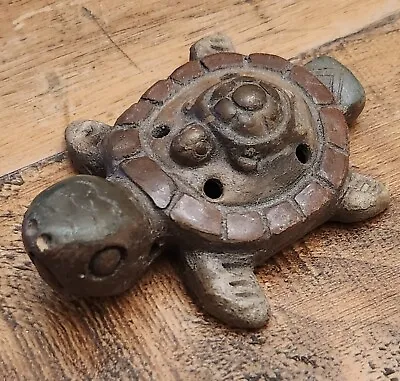 Folk Art Clay Sea Turtle And Baby Turtle Flute Whistle Antique Mexico Mayan • $16