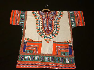 African Dashiki men' S- Women' S-t Shirt-hippie-festival -colorfull-top- Summer • £17