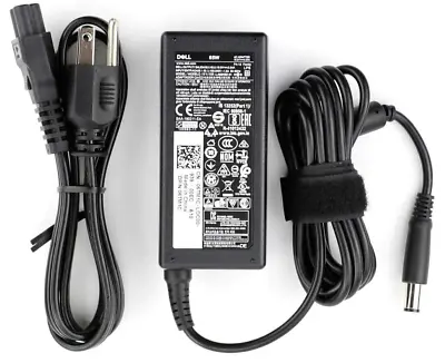 $10.99 • Buy Genuine DELL 65W 19.5V 3.34A AC Adapter Charger 7.4 X5.0mm Black Tip
