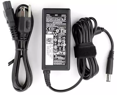 Genuine DELL 65W 19.5V 3.34A AC Adapter Charger 7.4 X5.0mm Black Tip • $9.99