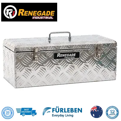 $168.95 • Buy Renegade Industrial Small Tote Tool Box Aluminium Ute Truck Tradies Storage 