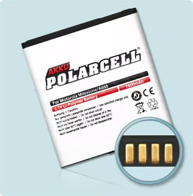 Polar Cell Battery For Motorola Cliq MB200 XT MB501 2 MB611 Dext MB220 1600mAh • $25.99