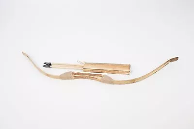 Wooden Bow And Arrow With Quiver Set Toy Bow Archery Bow And Arrow • $47.32