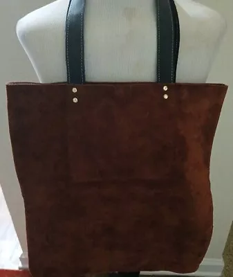 VINTAGE!!!  Women's XL Rust Suede Tote Shoulderbag Satchel  • $8.90
