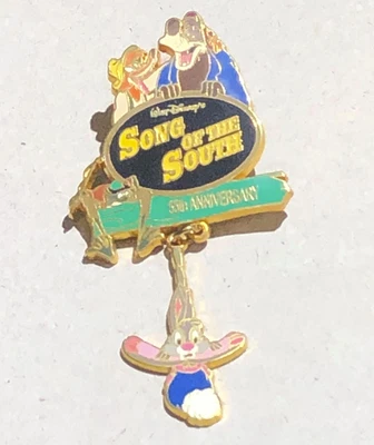$99 • Buy Disney 2001 Song Of The South Pin LE 5000 Brer Rabbit Fox Bear 55th Anniversary